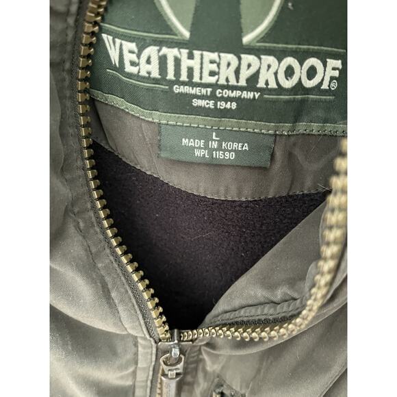 Weatherproof Vintage Men L Jacket Heavy Quilted Lining Utility Outdoors Workwear - Picture 5 of 7